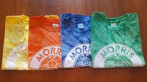 Tie Dye T Shirt Red Blue Green Orange Yellow Youth Adult Morris Brandon Elementary School