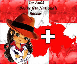 Dia nacional da suíça na switzerland. Fete Nationale Sdbelmont