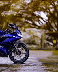 Yamaha r15 v3 is the most popular sports bikes in bangladesh. Blue R15 Yamaha Bike Background Free Stock Image