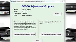 Das multifunktionsgerät epson expression premium xp625 bringt. Epson Expression Home Xp 202 Adjustment Program