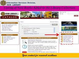 Cuny purchases a core set of databases and journals shared by all cuny libraries. Information Services Division Iium Library Your Contact For Research Excellence Welcome To New Intake Post Graduate Students Session Ppt Download