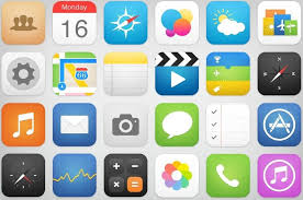 Free 24 New Ios 7 Style App Icons Psd Titanui Iphone Icon Ios 7 Web Graphic Design
