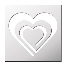 Pochoir Coeur Pochoir Dessin Coeur Et Pochoir Fleur