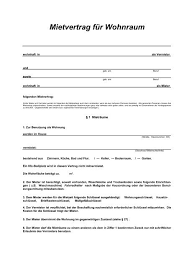 Durch den mietvertrag wird der vermieter verpflichtet, dem mieter den gebrauch der mietsache während der alle personen, die in die wohnung einziehen, sollten als mieter eingetragen werden. Mietvertrag Fur Wohnraum