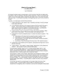 The Concept Paper