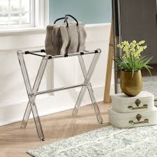 Get the best deals on bag rack and save up to 70% off at poshmark now! Willa Arlo Interiors Widcombe Folding Metal Luggage Rack Reviews Wayfair