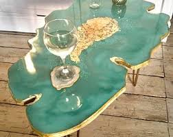 Geode Furniture Etsy In 2020 Resin Table Geode Decor Coffee Table