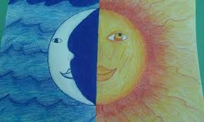 Il Sole E La Luna Colori Caldi E Freddi Lezioni Di Arte Arte Immagini