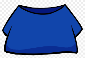 The particular players have penguin level which is the size defines the progress they have made. Club Penguin Blue Item Club Penguin Shirt Clipart 4982271 Pikpng