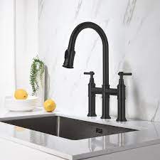 The naniwa sink bridge is an excellent accessory for use with the whole super stone or chosera working on the stones over the water in the sinkmakes the sharpening a pleasant time instead of a i have a plastic laundry sink in a cabinet on my patio and this takes the mess out of water stone. Organnice Pull Down Bridge Faucet Reviews Wayfair