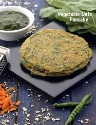 Vegetable Oats Pancake Recipe With Images Oats Recipes Indian Veg Dinner Recipes Food Recipes