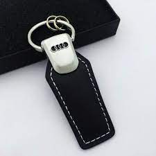 Leather Keychain Keyring For Audi A3 A4 A5 A6 A7 Q3 Q5 Q7 Car Key Chain Fob Ring Unbranded Leather Keychain Keychain Fob Car Keychain