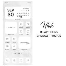 83 White Ios 14 App Icons Light Mood Ios14 Widget Cover Etsy App Icon Apple Icon Icon