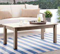 Shop wagon wheel coffee table from pottery barn. Chatham Fsc Mahogany Coffee Table Gray Pottery Barn