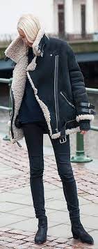 Shearling And Sheepskin Trend Autumn Winter 2014 Just The Design Shearling Jacket Fashion Winter Outfits