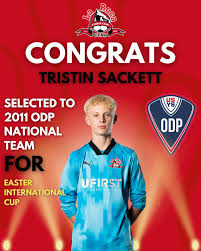 Congratulations to our player Tristin Sackett who plays on our ...