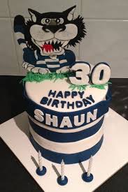 Geelong Cats Afl 30th Birthday Cake Birthday Cake For Cat Tennis Cake Cake