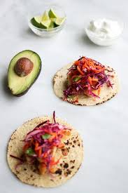 Easy Fish Tacos With Red Cabbage Carrot Slaw Ate