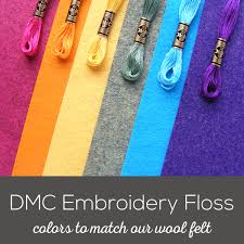 Green series dmc colors 8m x 12pcs high sheen 100% cotton floss embroidery thread cross stitch 6 strands,dmc chart column 10. The Perfect Match Just The Right Color Thread For Your Felt Embroidery Shiny Happy World