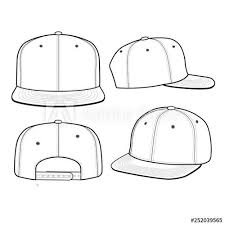 Snapback Cap Fashion Flat Vector Mockup Design Buy This Stock Vector And Explore Similar Vectors At Adobe St Fashion Flats Snapback Cap Fashion Mockup Design