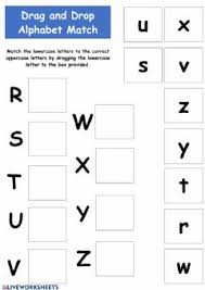 Sample big and little letter tracing sheets. Matching Uppercase And Lowercase Alphabets R Zlanguage Englishgrade Level Pre Intermediateschool Su Worksheets For Kids Alphabet Worksheets Letter Worksheets