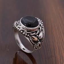Black Onyx Gemstone Sterling Silver Ring Mens Ring Dainty Ring Gemstone Ring Handmade Jewelry In 2020 Green Gemstone Ring Rings For Men Pricing Jewelry
