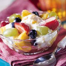 Mixed Fruit With Yogurt Topping Recipe Yogurt Recipes Healthy Fresh Fruit Recipes Food