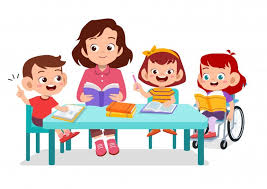 Happy Kids Studying Together With Their Teacher Paid Sponsored Sponsored Kids Studying Teacher Happy In 2020 Kids Study Kids Education Math For Kids