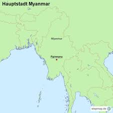 Trotzdem war der general ende april in die indonesische hauptstadt geladen, um an einem wegen der krise in myanmar anberaumten gipfeltreffen der zehn mitgliedstaaten im südostasiatischen. Stepmap Hauptstadt Myanmar Landkarte Fur Asien