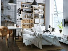 A room divider is an easy and affordable way to create a home office where there wasn't one before or just turn a studio apartment into one with bedroom plus living room. Big Design Ideas For Small Studio Apartments World Inside Pictures Small Living Rooms Small Room Design Ikea Living Room