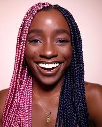 All Different Types Of Two Toned Hair Are Trending On Instagram In 2020 Half And Half Hair Colored Braids Natural Hair Styles