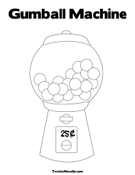 Better Gum Ball Machine Gumball Machine Coloring Pages Gumball