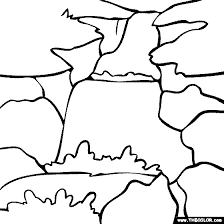 You can use the colors presented in the example from coloringpagez.com, or use your own color palette. Waterfall Coloring Page