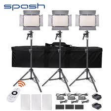 4 Spash Tl 600as Led Video Light 3 In 1 Kit Bi Color Dimmable Photography Lighting Led Studio Light Panel Lamp Remote Control In Photographic Lighting From Consumer Electronics Lighted Color Trends