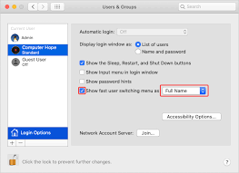 3) enter your administrator password when prompted, then click on the blue unlock button. How To Switch Users On A Mac