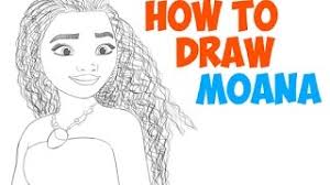 Use the big triangle under moana's head as a guide to draw her top. How To Draw Moana Step By Step Easy Drawing Tutorial For Kids Youtube