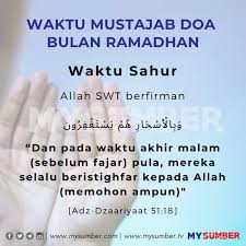 Ganti 'tu kepada 'na' (ganti saya kepada kami ). Jangan Terlepas 7 Waktu Mustajab Berdoa Ketika Bulan Ramadhan Ini