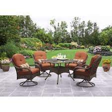 Better Homes And Gardens Azalea Ridge 5 Piece Patio Dining Set Seats 4 Clearance Outdoor Furniture Clearance Patio Furniture Patio Dining Set