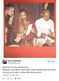 Save and share your meme collection! Beyonce Ordering Food Is The Internet Meme We Need The Hollywood Gossip