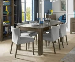 Bentley Designs Turin Dark Oak Large Extension Dining Table With 6 Low Back Upholstered Chairs Furniture Low Back Dining Chairs Oak Dining Table Dining Table