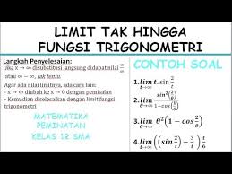 Check spelling or type a new query. Konsep Limit Tak Hingga Fungsi Trigonometri Youtube