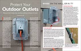 The one shown in this video is 120vac,. Protect Your Outdoor Electrical Outlets Fine Homebuilding