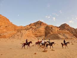 Many of lawrence of arabia's exploits unfolded here and more one of the best ways to experience wadi rum is to take a camel ride in the area. Petra Trails Riding Holiday In Jordan Far And Ride