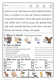 Other than ecological reasons, practicing reading comprehension online is also much easier to grade, simplifies tracking of progress, adaptive to the. Reading With Comprehension For Grade Cow Marvelous Photo Ideas Questions Free Pdf Staggering Inspirations Samsfriedchickenanddonuts