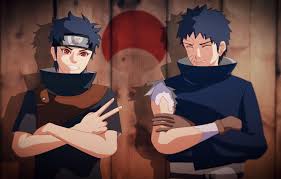 When i made it i wanted to have their sharingan eyes be hidden and facing towards. Wallpaper Naruto Art Sharingan Obito Uchiha Uchiha Shisui The Uchiha Symbol By Hisui 118 Images For Desktop Section Prochee Download