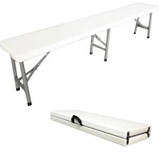 Banc En Plastique Robuste Banc Pliant Transportable 183 X 43 X 30 Cm Blanc Pliable En Deux Nombre De Places 2 A 4 Personnes P Achat Vente Banc D Exterieur Banc En Plastique Robuste 183 Cdiscount
