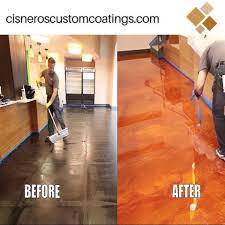 Epoxy Floor Coating Over Your Concrete Floors Not Only Does It Protect Your Floor It Can Instantly Transform Epoxy Floor Coating Floor Coating Concrete Floors