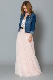 Constant Love Tull Rock Lang Peach Blush Hochzeitsrock Outfit Tullrock