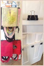 With a handy zippered storage pouch, this set of 10 reusable bags can be easily stored in your backpack or purse. Pin By Julie Deville On Let S Get Crafty Grocery Bag Storage Reusable Bag Storage Shopping Bag Storage