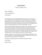 I'm writing here to have some advices about my erasmus+ traineeship motivation letter. Erasmus Cover Letter Example